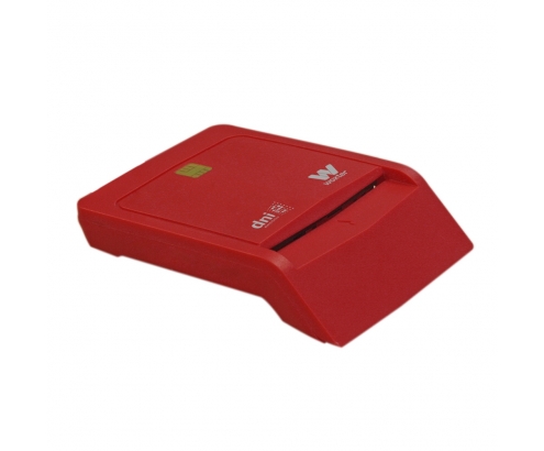 Woxter PE26-145 lector DNI tarjetas inteligentes compatible dnie DNI3.0 smartcards USB 2.0 rojo