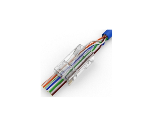 WP WPC-MDP-883-6UP-R50T conector RJ-45 Transparente