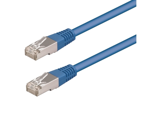 WP WPC-PAT-5F005B cable de red Azul 0,5 m Cat5e F/UTP (FTP)