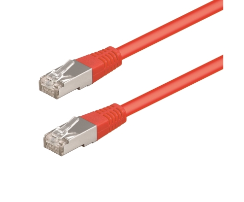 WP WPC-PAT-5F010R cable de red Rojo 1 m Cat5e F/UTP (FTP)