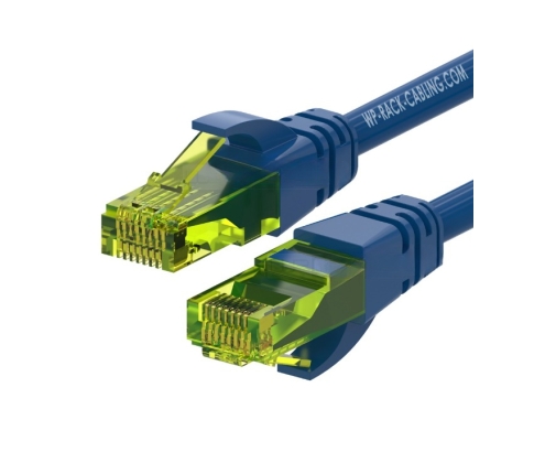 WP WPC-PAT-6AU002B cable de red Azul, Verde 0,2 m Cat6a U/UTP (UTP)