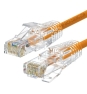 WP WPC-PAT-6AU005O-S cable de red Naranja, Transparente 0,5 m Cat6a U/UTP (UTP)
