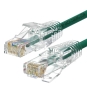 WP WPC-PAT-6AU010G-S cable de red Verde, Transparente 1 m Cat6a U/UTP (UTP)
