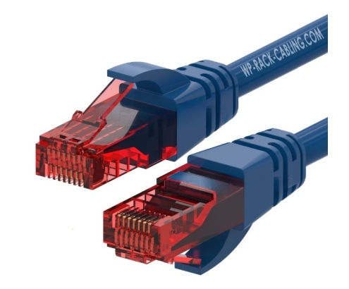 WP WPC-PAT-6U002B cable de red Azul, Rojo 0,2 m Cat6 U/UTP (UTP)