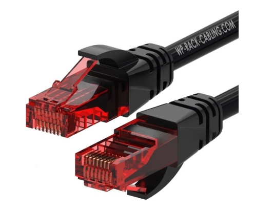 WP WPC-PAT-6U002BL cable de red Negro, Rojo 0,5 m Cat6 U/UTP (UTP)