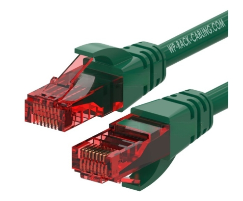 WP WPC-PAT-6U002G cable de red Negro, Verde 5 m Cat6 U/UTP (UTP)