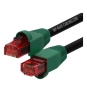 WP WPC-PAT-6U010BL-O cable de red Negro, Verde, Rojo 1 m Cat6 U/UTP (UTP)
