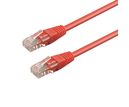WP WPC-PAT-6U020R cable de red Rojo 2 m Cat6 U/UTP (UTP)