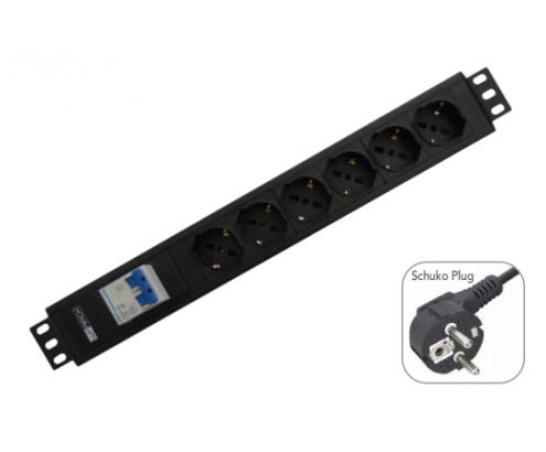WP WPN-PDU-G02-12 EXTENSION DE CORRIENTE AC SCHUKO 12 TOMAS NEGRO