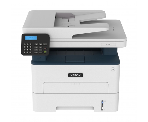 Xerox B225 Impresora multifuncion laser duplex escaner PS3 PCL5e/6 ADF 2 bandejas azul blanco 