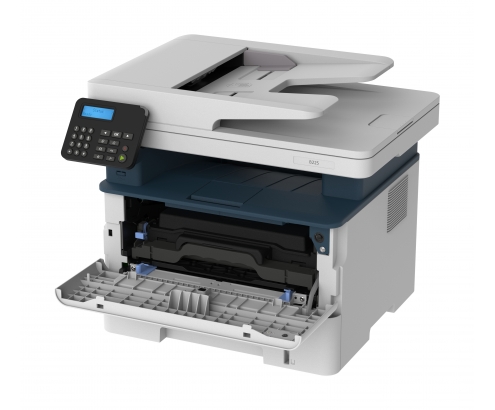 Xerox B225 Impresora multifuncion laser duplex escaner PS3 PCL5e/6 ADF 2 bandejas azul blanco 