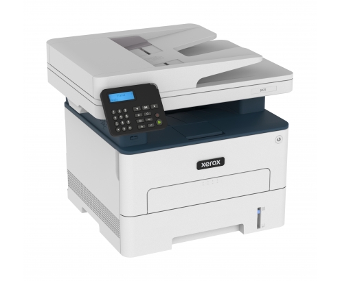 Xerox B225 Impresora multifuncion laser duplex escaner PS3 PCL5e/6 ADF 2 bandejas azul blanco 