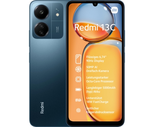 Xiaomi Redmi 13C 8/256GB Azul Smartphone
