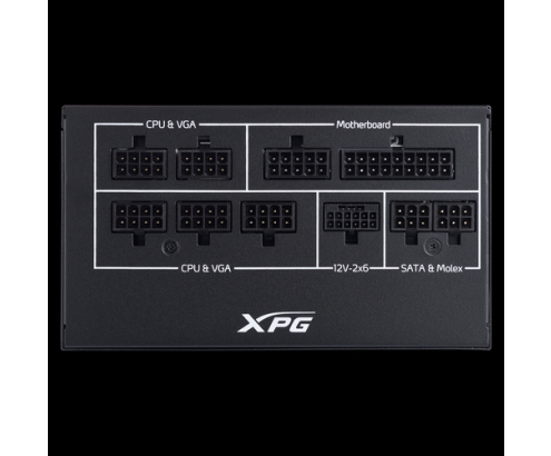 XPG COREREACTOR II VE 850W unidad de fuente de alimentación 24-pin ATX ATX Negro