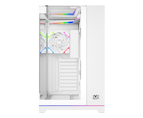 XYZ TESSERACT A-RGB, TORRE GAMING, 4x VENTILADORES, 3D ULTRA-PANORAMICO,BTF, TYPO C, ATX, BANCA