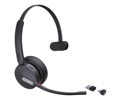 Yealink BH70 Mono Teams Auriculares Inalámbrico Diadema Oficina/Centro de llamadas USB Type-C / USB Type-A Bluetooth Negro
