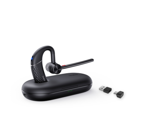 Yealink BH71 Pro USB-C/A Headset Auriculares Inalámbrico gancho de oreja Oficina/Centro de llamadas USB Tipo C Bluetooth Negro