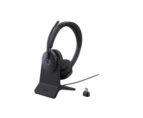 Yealink BH74 + Stand UC USB-C/A Auriculares Inalámbrico Diadema Oficina/Centro de llamadas USB Type-C / USB Type-A Bluetooth Base de carga Negro