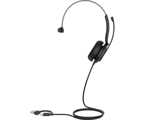Yealink UH35 Mono Teams USB-C/A Auriculares Alámbrico Diadema Llamadas/Música USB Type-C / USB Type-A Negro