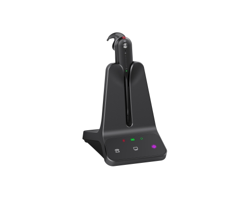 Yealink WH63 E2 Teams Auriculares Inalámbrico gancho de oreja Llamadas/Música Negro