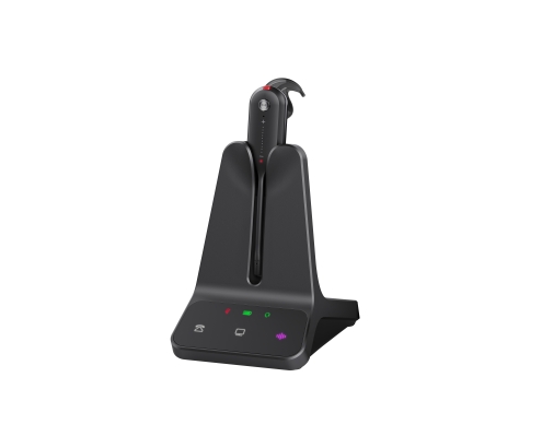 Yealink WH63 E2 UC Auriculares Inalámbrico gancho de oreja Llamadas/Música Negro