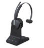 Yealink WH64 Hybrid Mono Teams Auriculares Inalámbrico Diadema Oficina/Centro de llamadas MicroUSB Bluetooth Negro