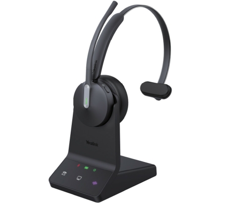 Yealink WH64 Hybrid Mono Teams Auriculares Inalámbrico Diadema Oficina/Centro de llamadas MicroUSB Bluetooth Negro
