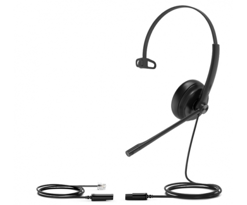 Yealink YHS34 Lite Auriculares Alámbrico Diadema Llamadas/Música Negro