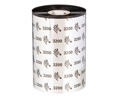 Zebra 3200 Wax/Resin cinta térmica 74 m Negro
