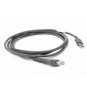 Zebra cable de serie 2,1 m USB EAS Negro