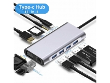ZEROMAX Dock USB-C 11 en 1 ZM-BYL2110 Type-C HDMI 4K