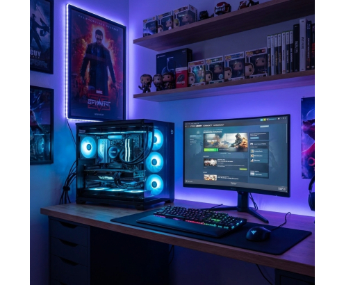 Zone Evil Extreme AMD Ryzen 7 7800X3D/32GB/2Tb SSD Nvme RTX 5070 Gaming by HIDITEC