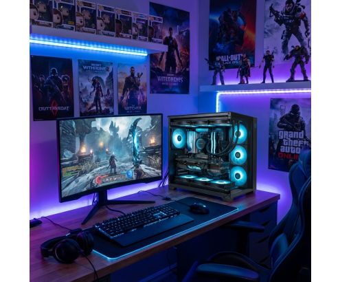 Zone Evil Extreme AMD Ryzen 7 7800X3D/32GB/2Tb SSD Nvme RTX 5070 Gaming by HIDITEC