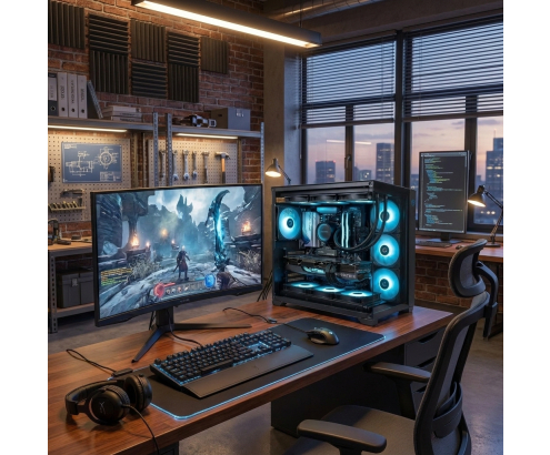 Zone Evil Extreme AMD Ryzen 7 7800X3D/32GB/2Tb SSD Nvme RTX 5070 Gaming by HIDITEC