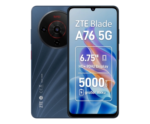ZTE Blade A76 5G 6/128Gb Negro Smartphone