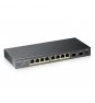 Zyxel GS1100-10HP v2 No administrado Gigabit Ethernet (10/100/1000) EnergÍ­a sobre Ethernet (PoE) Negro