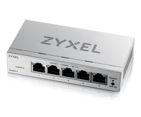 Zyxel GS1200-5V3 Gestionado L2 Gigabit Ethernet (10/100/1000) Escritorio Gris