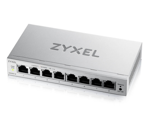 Zyxel GS1200-8V3 Gestionado L2 Gigabit Ethernet (10/100/1000) Escritorio Gris