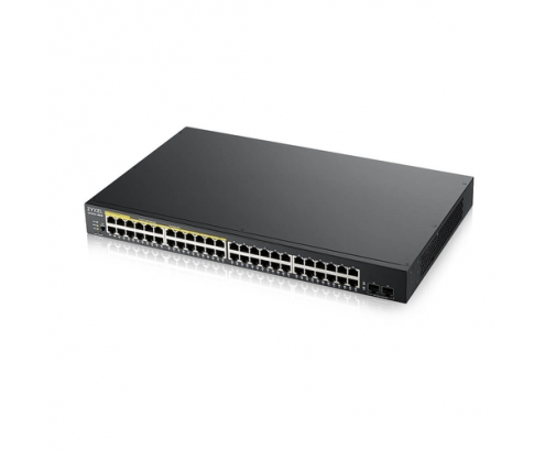 Zyxel GS1900-48HPv2 Gestionado L2 Gigabit Ethernet (10/100/1000) EnergÍ­a sobre Ethernet (PoE) Negro