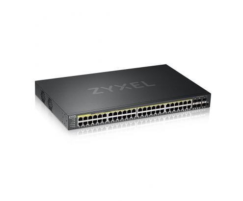 Zyxel GS2220-50HP-EU0101F switch Gestionado L2 Gigabit Ethernet (10/100/1000) EnergÍ­a sobre Ethernet (PoE) Negro