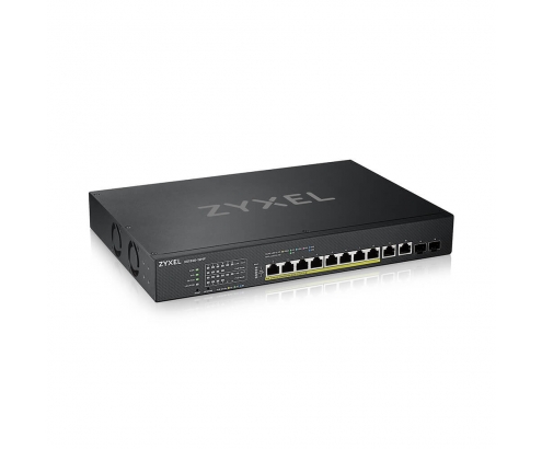 Zyxel XS1930-12HP-ZZ0101F switch Gestionado L3 10G Ethernet (100/1000/10000) EnergÍ­a sobre Ethernet (PoE) Negro